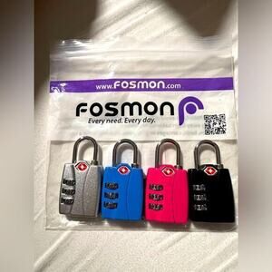 Fosmon set of 4 locks NWT